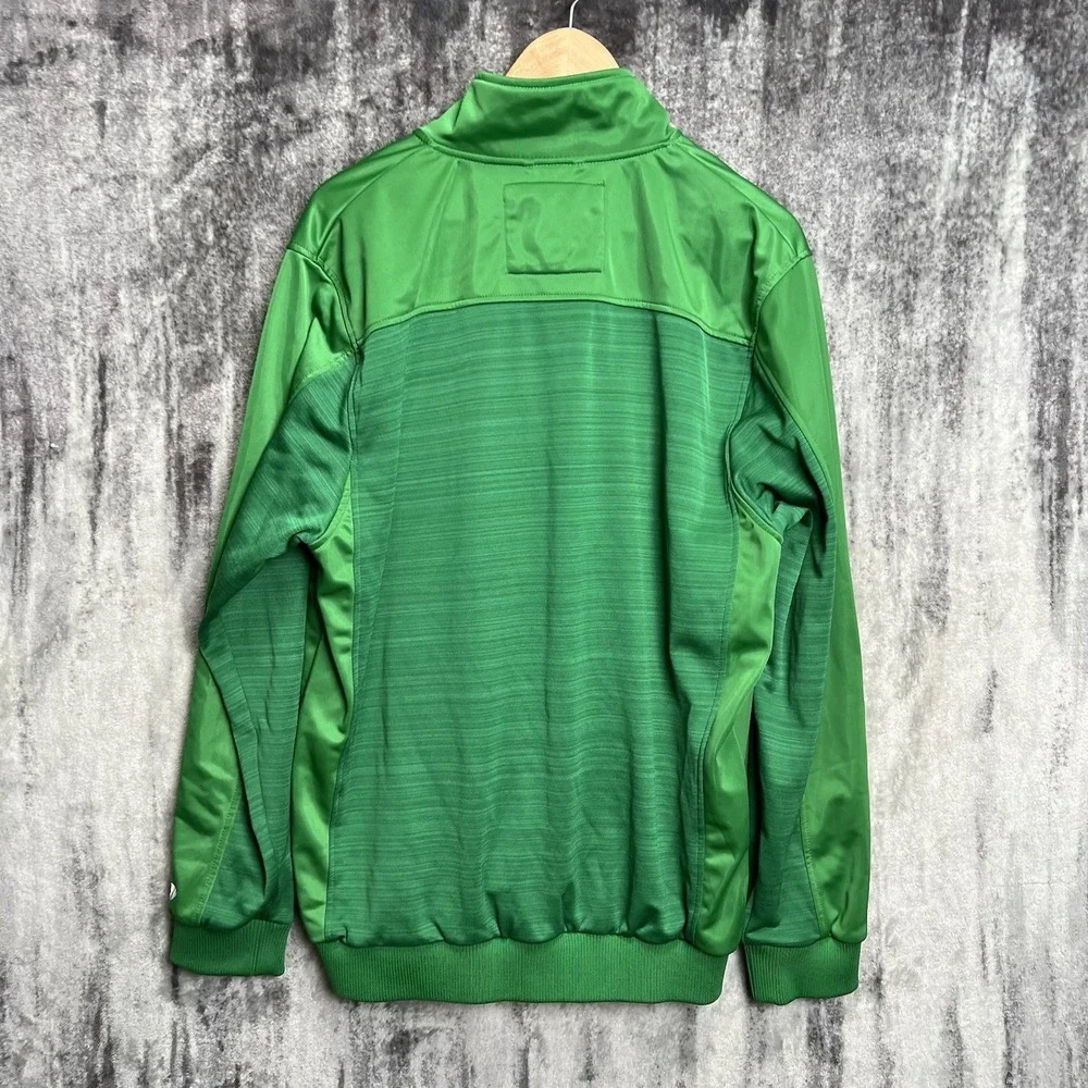 Dallas Stars NHL Large Green Hockey Track Jacket GIII Carl Banks Embroidered